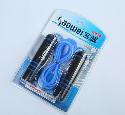 【厂家宝威1527海绵套跳绳 pvc跳绳 可调节 可加印log】价格_厂家_图片 -