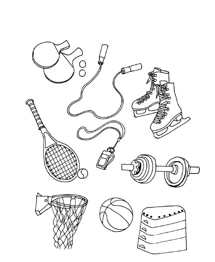 十种文体用品简笔画 简笔画图片大全-普车都